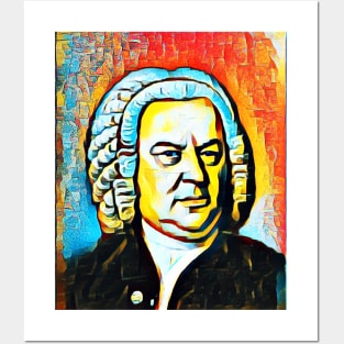 Johann Sebastian Bach Abstract Portrait | Johann Sebastian Bach Artwork 2 Posters and Art